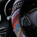 Linen Steering Wheel Cover Fits 14.5-15 Inches alternate view