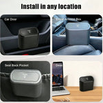 Car Trash Can, Mini Leakproof Trash Can for Car Desk, Thickened Garbage Bags Includ additional angle
