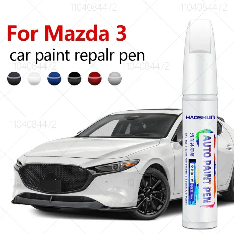 For Mazda 3 2003-2025 BK BL BM BP Paint Repair Pen Touch Up Scratch Remover DIY Auto Accessories Bla