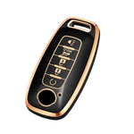 Soft TPU Keyfob Cover Case Keychain for Nissan 2025 2026 Armada PRO 4-X Versa X-Trail T33 Serena Rouge Kicks Pathfinder Ariya