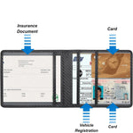 PU Car Registration and Insurance Card Holder alternate view