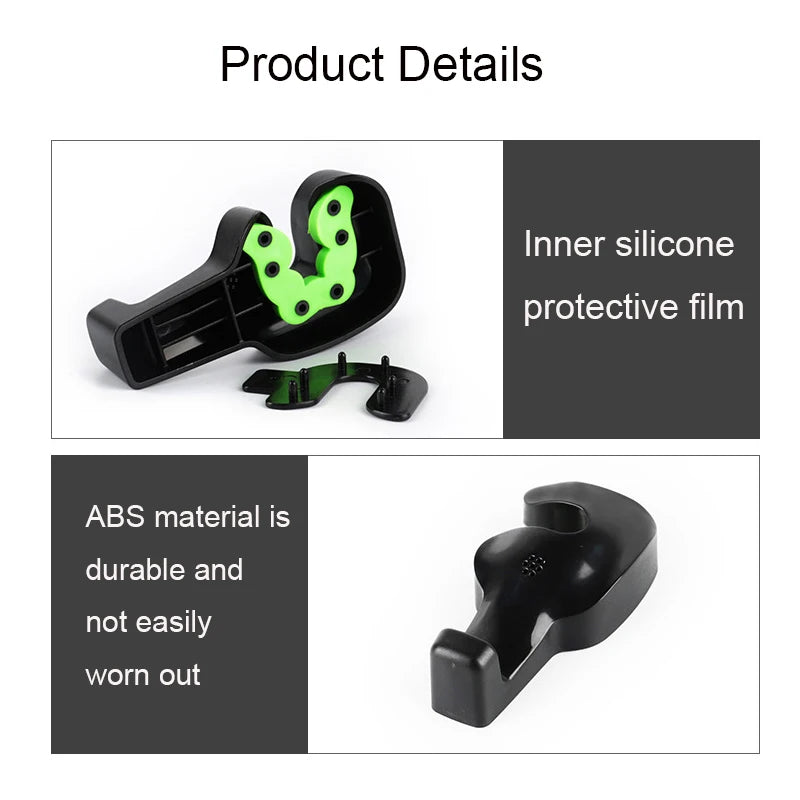 Car Seat Back Hook Headrest Hidden Mount Hanging Hooks Storage Hanger lifestyle view