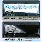Magnetic & Fixed Strap Car Windshield Snow Cover - Heavy-Duty Oxford Fabric All-Wea additional angle