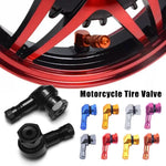 Motorcycle Tire Valve Stems | 90 Degree CNC Aluminum Alloy Rim Valve