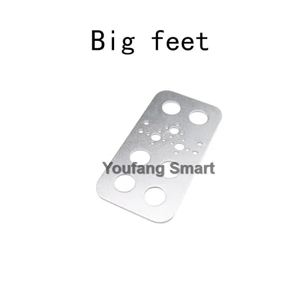 Black Multi Dof Robot Parts Accessory M3/M4 Screw U Beam Servo Bracket For Robot Kit Standard Part Steering Bearing Bracket Kit