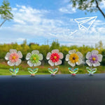 Cute Shaking Flower Car Dashboard Ornament, Bobblehead Auto Interior Decoration Universal Car Decor Accessories
