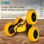 RC Stunt Car Children Double Sided Flip 2.4G Remote Control 360 Deree Rotation Off Roa close-up view