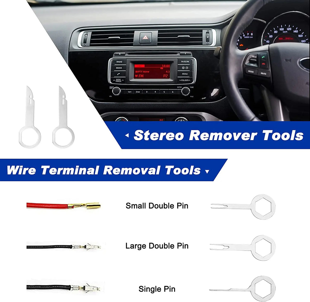 Car Plastic Trim Removal Tool Auto Trim Removal Set Auto Interior Disassembly Kit Car lifestyle view