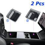 for Tesla New Model Y Juniper Launch 2026 2025 Model 3 Highland 2024 Console Armrest Storage box Organizer Flocking ABS