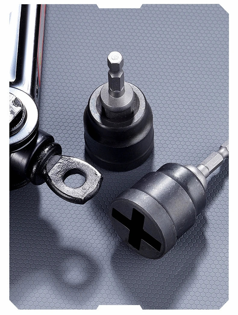 Car Jack Adapter Socket Converter for Scissor Car Jack Heavy-Duty Tool Change Converter Rust-Resistant Accessories Attachment