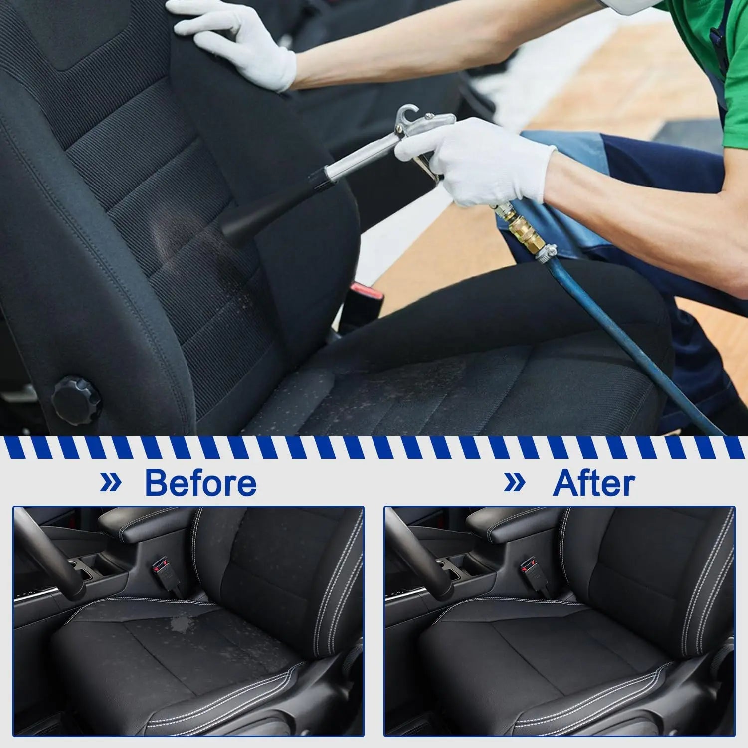 Car Cleaning Gun | High Pressure Air Blow Gun for Uncharged Interior Spraying additional angle