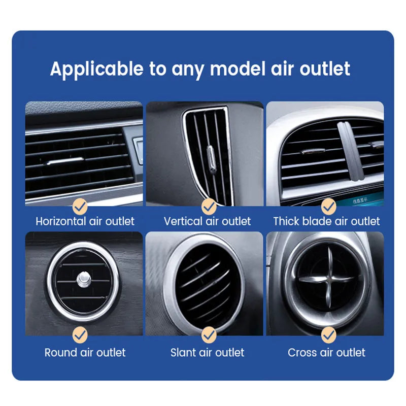 Gravity Car Phone Holder Air Vent Mount Cell Phone Holder in Car Mobile Support For additional angle