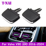 Interior Car Rear Air Conditioning AC Vent Grille Outlet Slider Knob Tab Clip Repair Kit For Volvo V90 S90 XC90 2016-2024