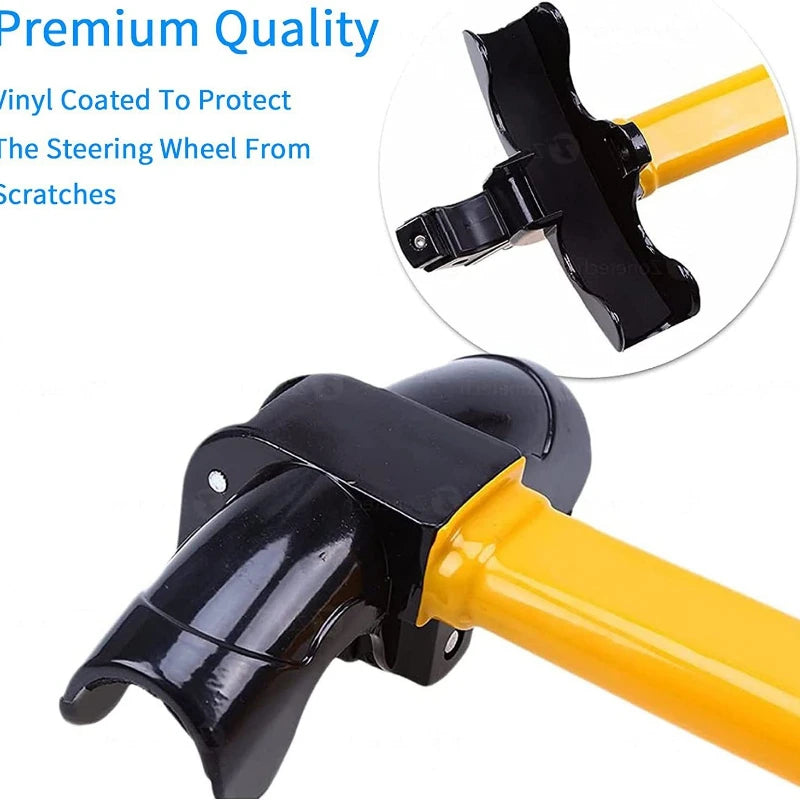 Car Steering Wheel Lock Universal Heavy Duty Stainless Lock Anti-theft Car Security additional angle