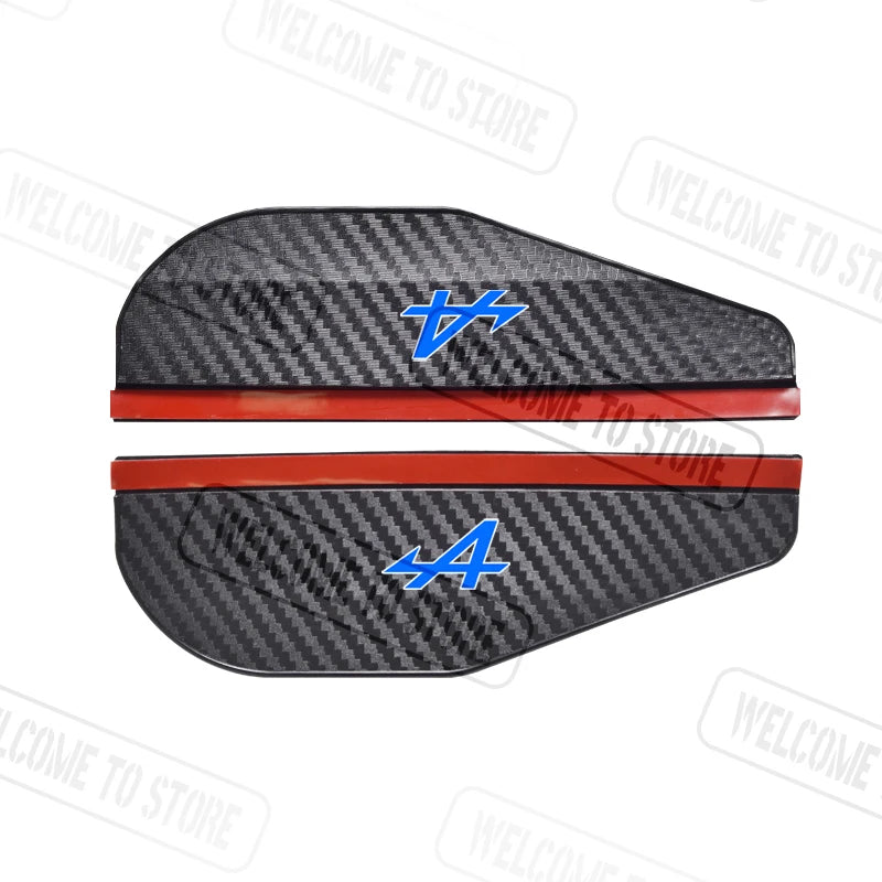 2pcs For Alpine Logo Kadjar Twingo Megane Scenic Espace Carbon Fiber Car Rearview Mir lifestyle view