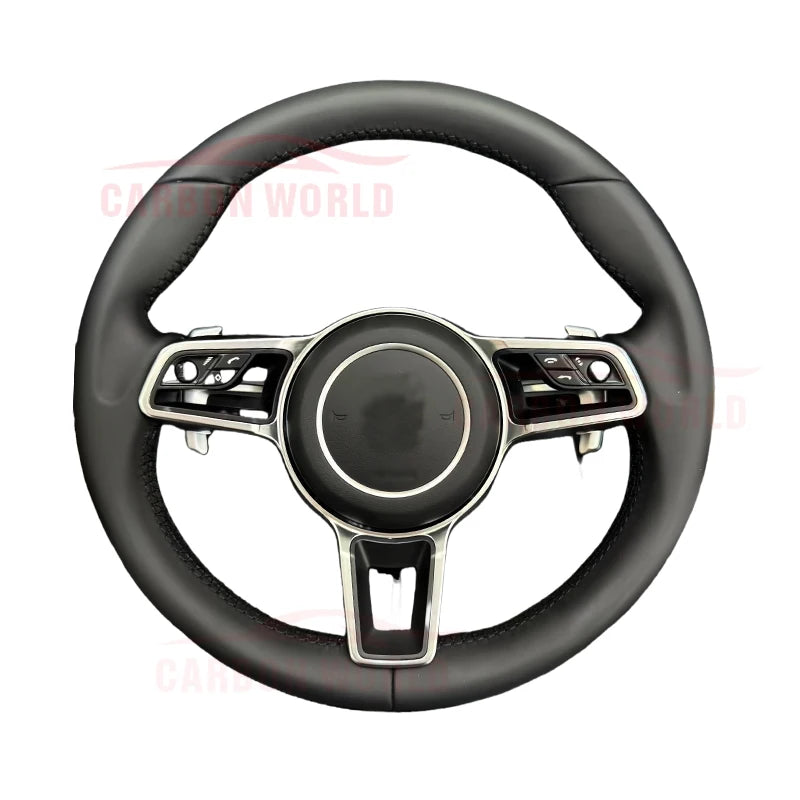 Customized Leather Car Steering Wheel For Porsches 911 996 Cayenne 958 718 Boxster 918 Cayman Macans Panamera Taycan GT RS 970