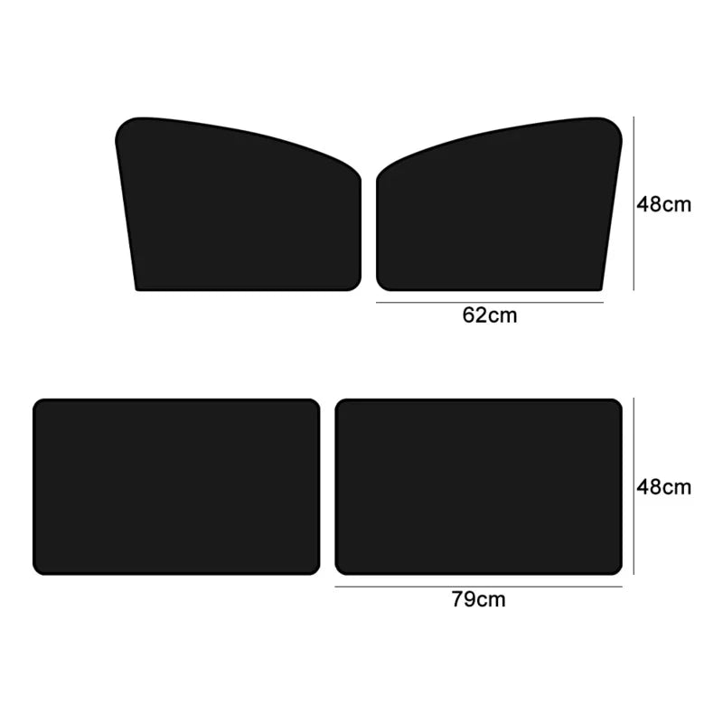 Magnetic Car Sunshade Window Shade additional angle