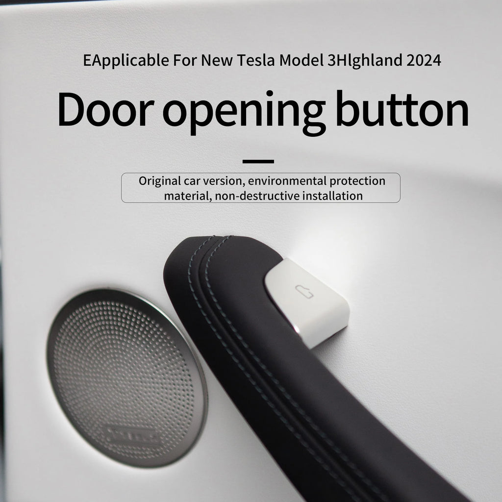 Car Door Button Decoration Patch for Tesla Model 3 Highland 2024 | Interior Accessory detail view