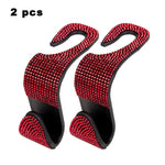 Universal Car Seat Back Hook Headrest Hanger Car Bag Pouch Clothes Hanging Hooks Duarable Fastener Clip Interior Accessories