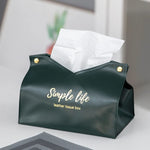 Leather Tissue Box Napkin Holder Car Tissue Box Home Living Room Holder Case Storage alternate view