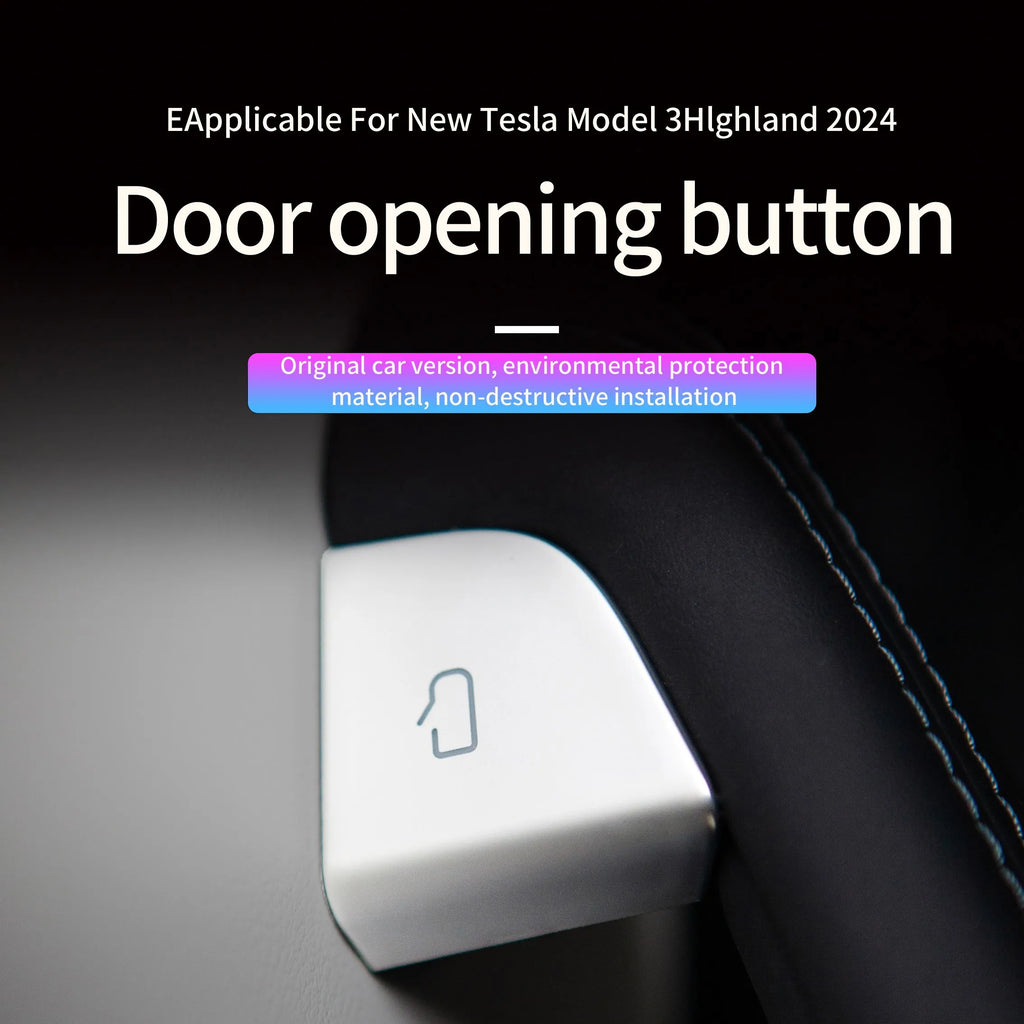 Car Door Button Decoration Patch for Tesla Model 3 Highland 2024 | Interior Accessory lifestyle view