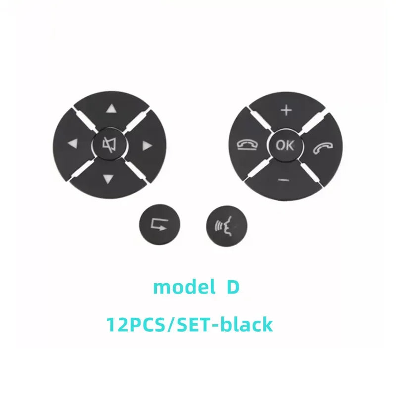 ABS Car Accessories Steering Wheel Buttons Knob Trim Cover Stickers For Mercedes Benz A detail view