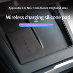 Silicone Wireless Charger Pad for Tesla Model 3 Highland 2024 2025 | Center Console N alternate view