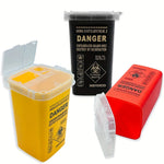 1L Tattoo Sharps Collection Bucket Eyebrow Trimmers Glass Fragments Storage Box Needl alternate view