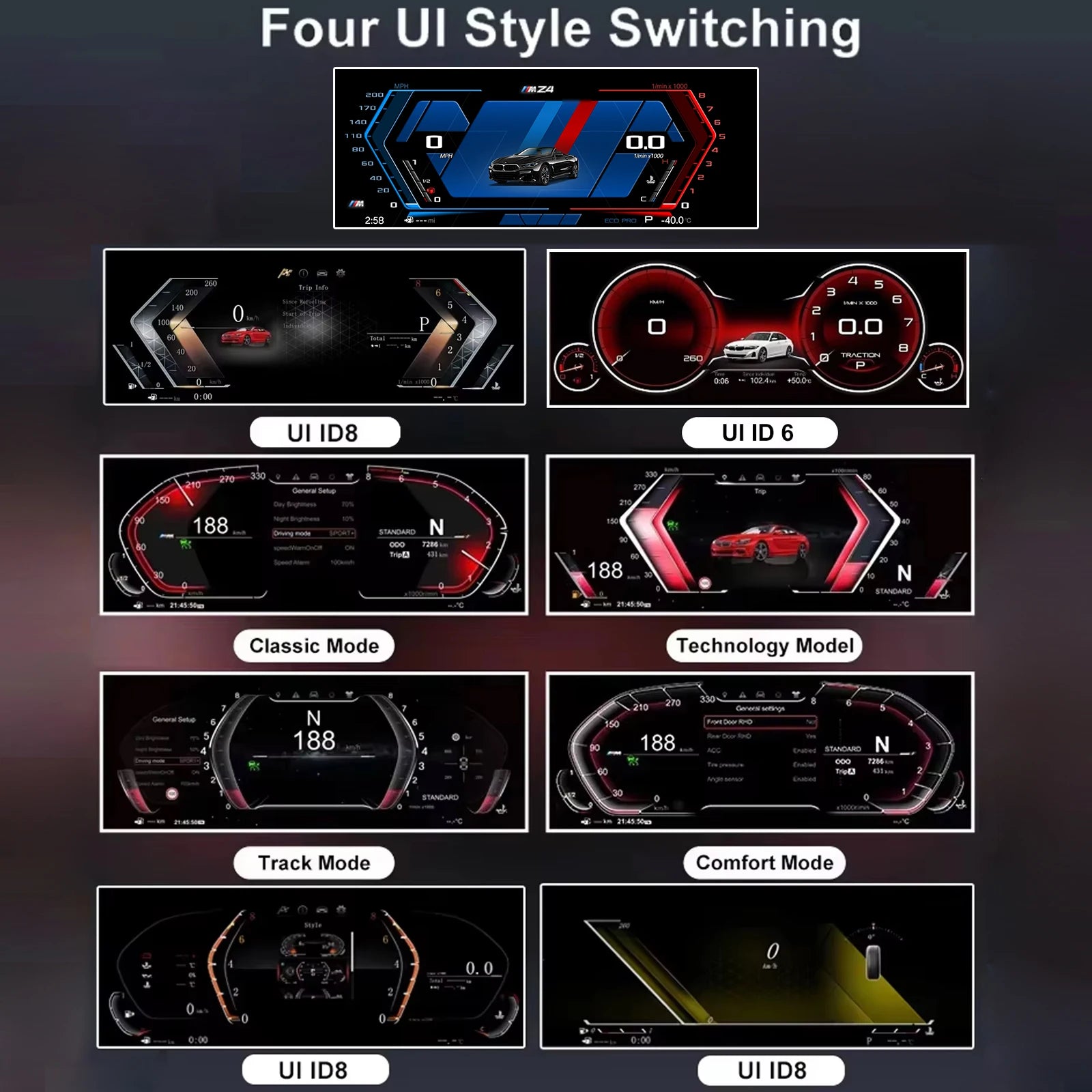 10" Cluster Digital Dashboard for BMW 3 Series E90 E91 E92 E93 2005-2012 / Z4 E89 200 lifestyle view