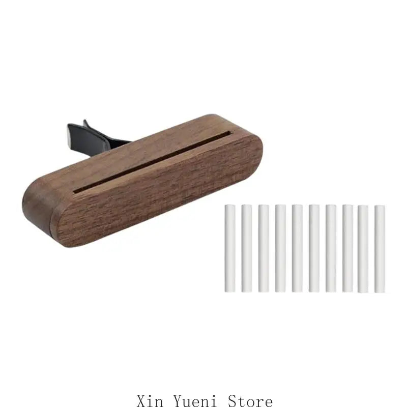 Wooden Car Air Freshener Natural Scent Long Lasting Fragrances Safe Mounting alternate view