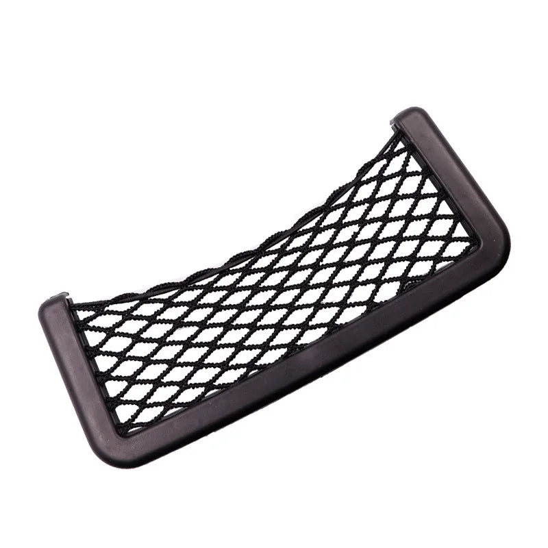 Car Organizer Storage Bag Auto Paste Net Pocket Phone Holder Car Accessories Interi additional angle