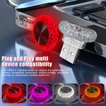 Car USB Ambient Lights Portable Mini LED Atmosphere Lamps Interior Decorative lights for detail view
