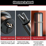 2 In 1 Car Safety Hammer | Emergency Glass Breaker and Seatbelt Cutter detail view