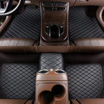 Car Floor Mats 5Pcs Universal Quality PU Leather Waterproof Auto Foot Pad Protector A alternate view