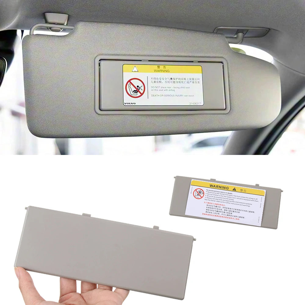 Car Slatted Sun Visor Vanity Mirror Cover for Volvo S60L 2014-2019 Makeup Mirror Interior Cover Replacement Parts 39822685