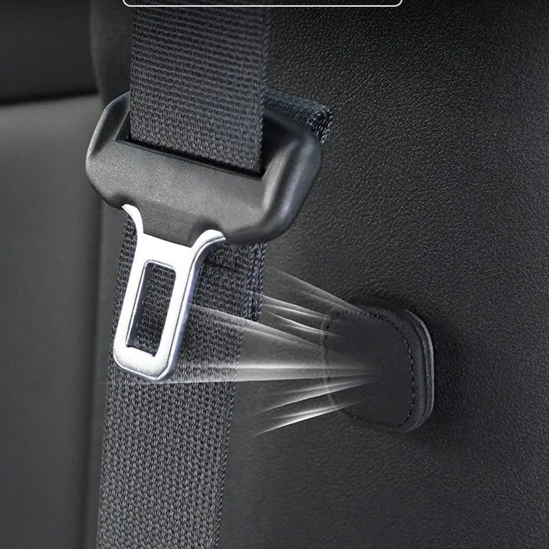 Magnetic Car Seat Belt Holder Clip Leather Seatbelt Stopper lifestyle view