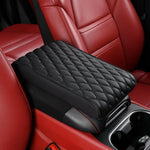 Car Armrest Pad Organizer Bag Thicken Memory Foam Anti Scratch Pads Center Console Car Elbow Rest Storage Pocket Goods