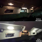 LED Interior Sun Visor Vanity Mirror Lamps Reading Light For VW Golf 4 5 6 7 Passat CC B5 B6 B7 Polo Tiguan Scirocco Jetta Toura
