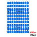 AUTCOAT Tire Stem Valve Caps | Universal Plastic Valve Covers for Cars, Trucks, Bikes close-up view