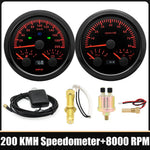 85mm Car 3 In 1 Multi-functional GPS Speedometer Set | RPM Tachometer with Oil Pressu lifestyle view