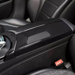 4Pcs Carbon Fiber Car Center Armrest Box Panel Switch Button Cover Interior Accessori lifestyle view