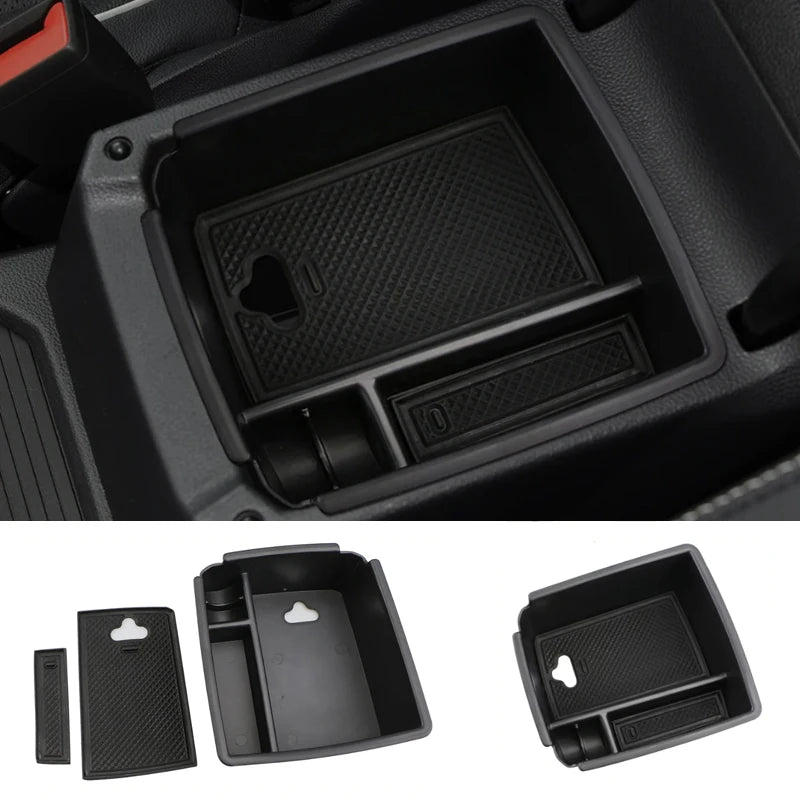 For Volkswagen VW Tiguan MK2 2016 - 2023 Car Armrest Storage Box Tray Center Console Glove Orgnainzer Accessories