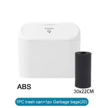 Car Trash Can (with Lid) Contains 1/2/3 Garbage Bags, Small Car Trash Can, Leak-proof alternate view