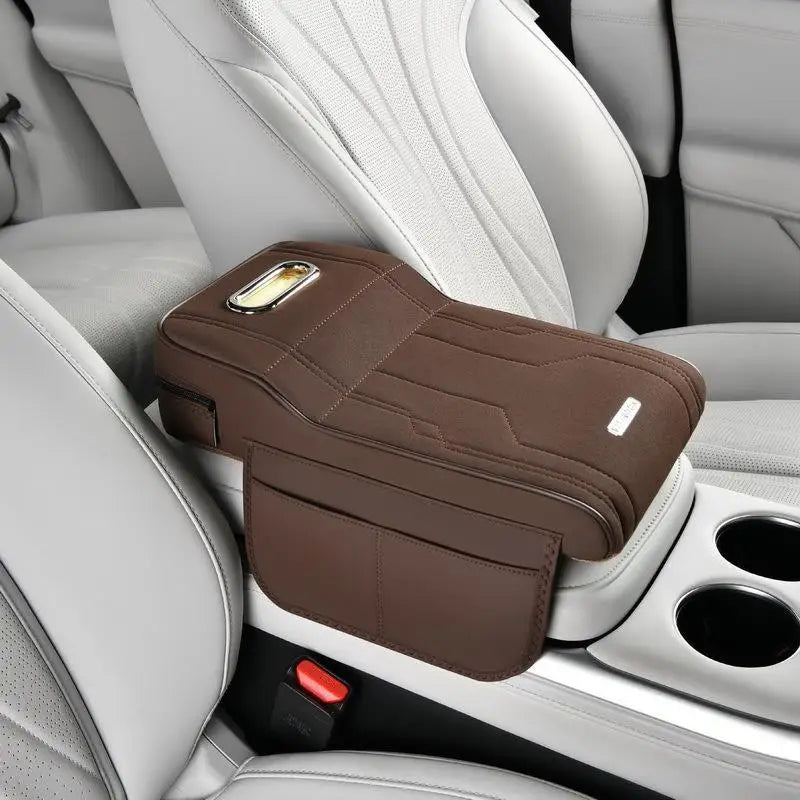 〔Vic〕Car Armrest Cushion with Tissue Box & Storage Pocket - Memory Foam Arm Rest Pad alternate view