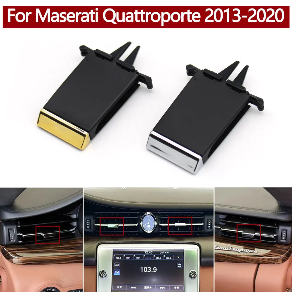 Front Rear Fresh Air Conditioner AC Vent Grille Tab Clips Repair Kit for Maserati Quattroporte 2013-2020