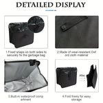 Foldable Car Trash Can, Large Capacity Car Hanging Waterproof Leakproof Trash Can Stor close-up view