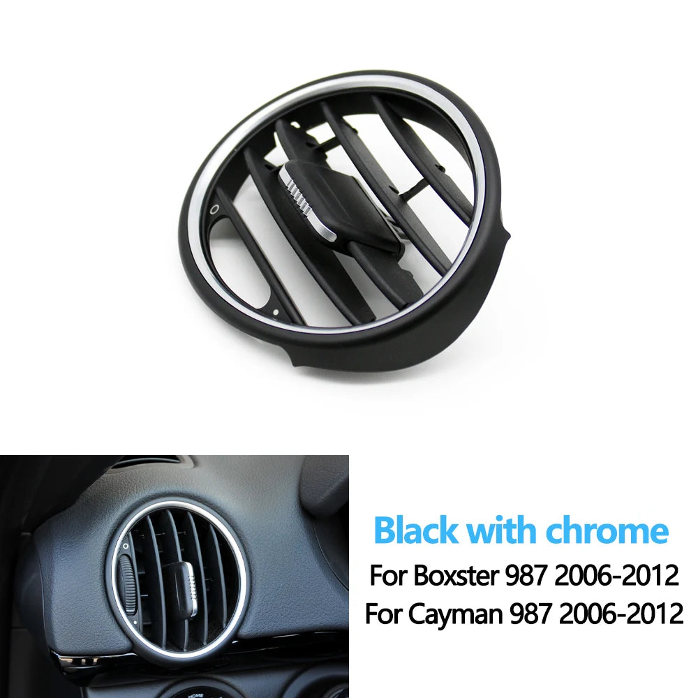 Car Front Dashboard Air Conditioner AC Vent Grille Outlet Panel For Porsche Boxster Cayman 987 2006 2007 2008 2009 2010-2012
