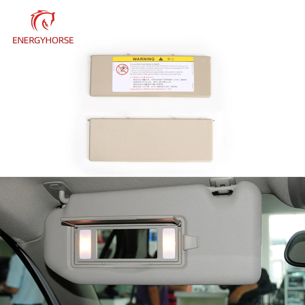 For Peugeot 308S 408 508 Car Interior Mirror Makeup Mirrors Cover Auto Sun-Shading Visor Mirror Cover For Peugeot 3008 4008 5008