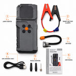 Car Jump Starter Power Bank Portable Air Pump Tire Air Compressor Car Battery Emergency detail view