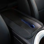PU Leather Car Armrest Pad Cover Universal Center Console Wave Embroider Auto Seat Box Protection Cushion Hand Supports